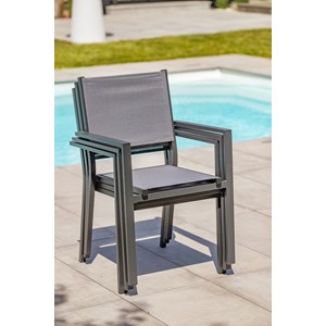 Ensemble table et fauteuils de jardin tolede