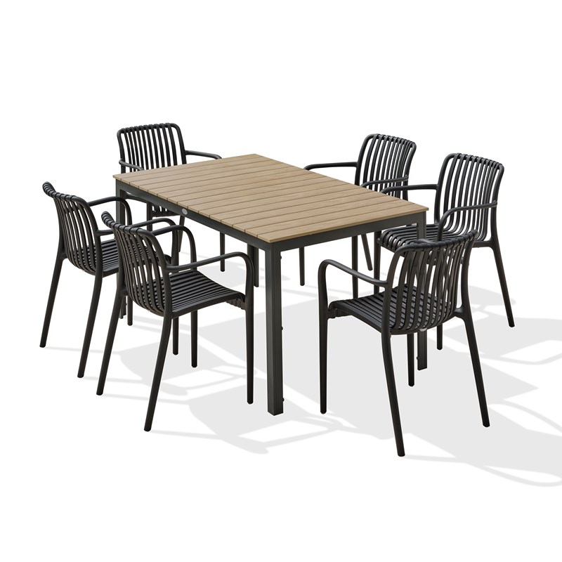 Ensemble table et fauteuils de jardin boston