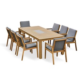 Ensemble table et fauteuils de jardin sullana