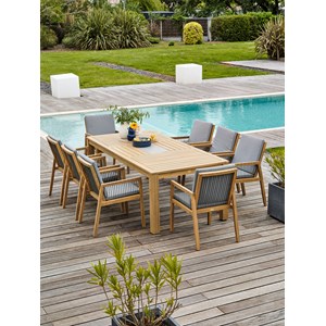 Ensemble table et fauteuils de jardin sullana