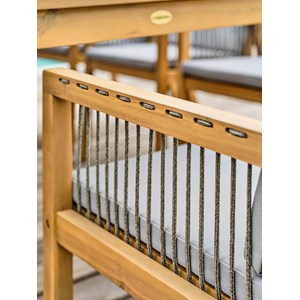 Ensemble table et fauteuils de jardin sullana