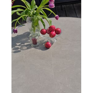 Salon bas de jardin 5 places en aluminium et corde tissée