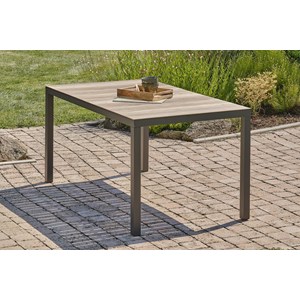 Ensemble repas de jardin 6 places en aluminium
