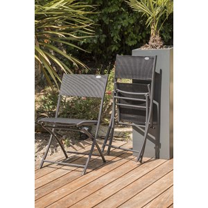 Ensemble repas de jardin 6 places en aluminium