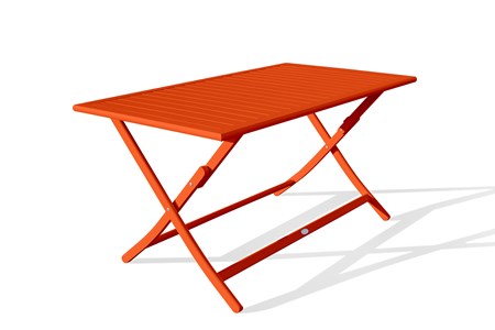 Table de jardin pliante en aluminium