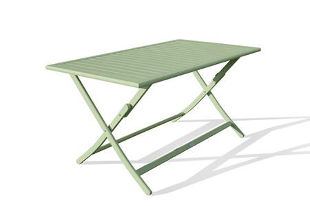 Table de jardin pliante en aluminium