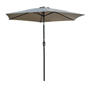 Parasol à manivelle en aluminium  et toile