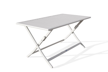 Table de jardin pliante en aluminium