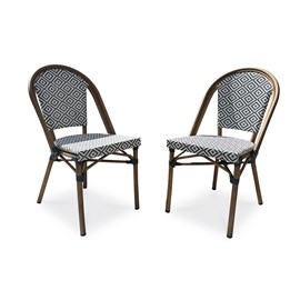 Lot de 2 fauteuils de jardin bistro