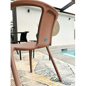 Fauteuil de jardin empilable en polypropylène