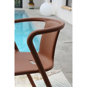 Fauteuil de jardin empilable en polypropylène