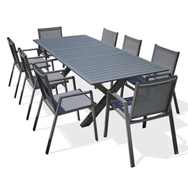 Ensemble table et fauteuils de jardin floride