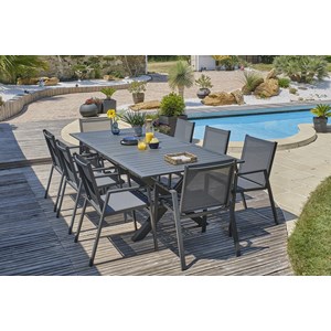Ensemble table et fauteuils de jardin floride