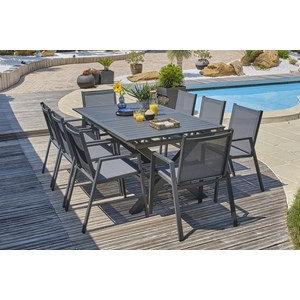 Ensemble table et fauteuils de jardin floride