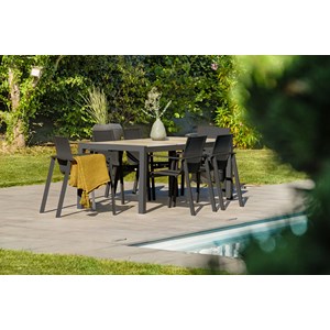 Ensemble table et fauteuils de jardin venise