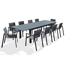 Ensemble table et fauteuils de jardin miami