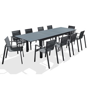 Ensemble table et fauteuils de jardin miami