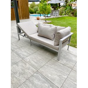 Ensemble table, fauteuils et bancs de jardin antalya