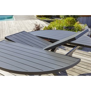 Table de jardin 8 places en aluminium