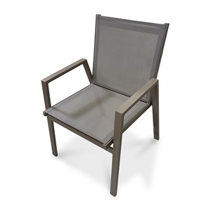 Fauteuil de jardin empilable en aluminium