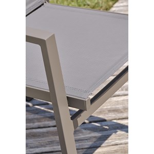 Fauteuil de jardin empilable en aluminium
