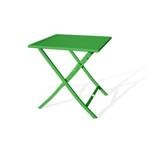 Table de jardin pliante en aluminium vert prairie