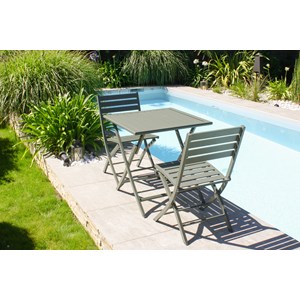 Lot de 2 chaises de jardin marius