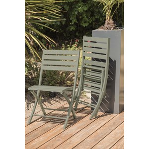 Lot de 2 chaises de jardin marius
