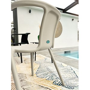 Fauteuil de jardin empilable en polypropylène