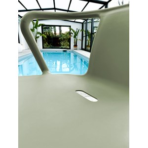 Lot de 2 fauteuils de jardin empilables en polypropylène