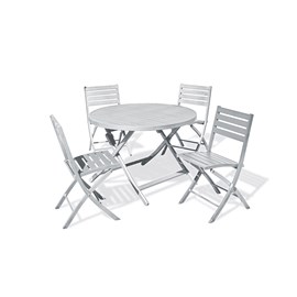 Ensemble table et chaises de jardin marius