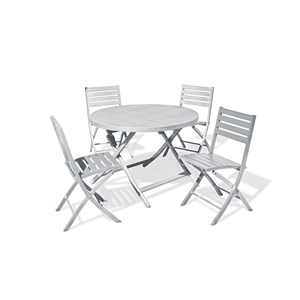 Ensemble table et chaises de jardin marius