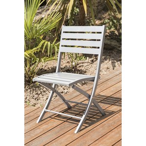 Ensemble repas de jardin 4 places en aluminium