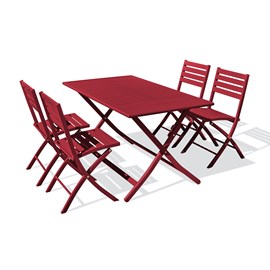 Ensemble table et chaises de jardin marius