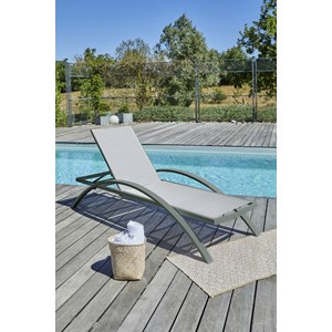 Lot de 2 bains de soleil barcelona