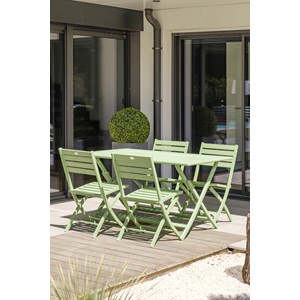 Ensemble table et chaises de jardin marius