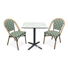 Ensemble table et fauteuils de jardin bistro