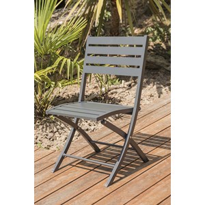 Ensemble repas de jardin 4 places en aluminium