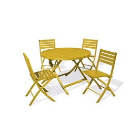 Ensemble table et chaises de jardin marius