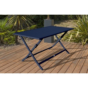 Ensemble repas de jardin 4 places en aluminium