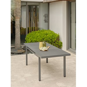 Table en alu et spraystone avec rallonge automatiquee
