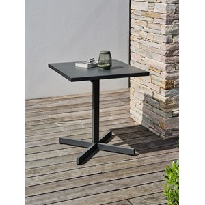 Guéridon de jardin avec plateau pliant en acier
