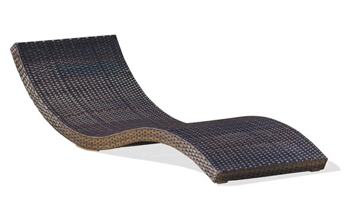 Bain de soleil en résine tressée chocolat