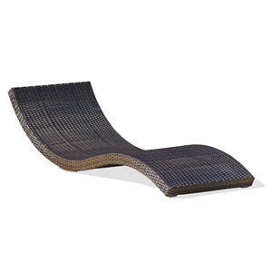 Bain de soleil en résine tressée chocolat