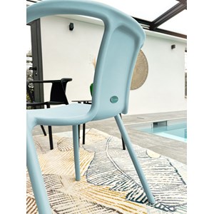 Fauteuil de jardin empilable en polypropylène