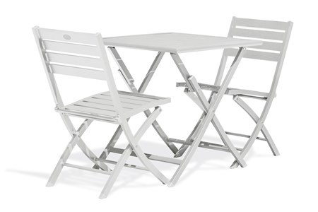 Ensemble repas de jardin 2 places en aluminium