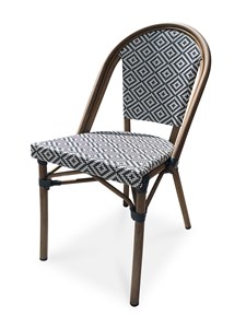 Fauteuil de jardin empilable en aluminium