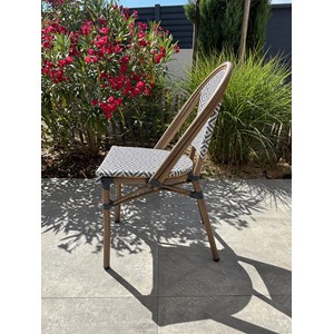 Fauteuil de jardin empilable en aluminium