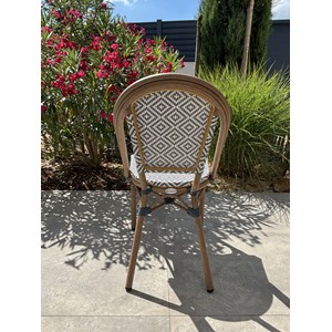 Fauteuil de jardin empilable en aluminium