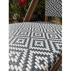 Fauteuil de jardin empilable en aluminium - bleu